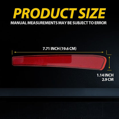 2pcs Rear Bumper Reflector Reflex Red For 2020 2021 2022 Toyota Corolla L LE SE