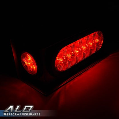 Solid Spare Fit For Trailer/Truck LED Steel Housing Box 6"Oval Tail Light 2"Marker Light