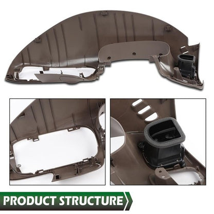 Solid Spare Fit For 97-03 Ford F-150 Expedition Dash Pad Dashboard & Dash Radio Bezel Brown