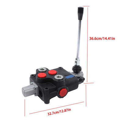 Solid Spare 32GPM 1Spool Hydraulic Directional Control Valve Open Double Acting
