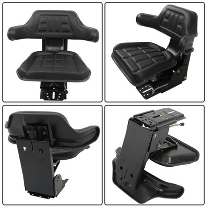 Solid Spare PA-11-CCT Black Tractor Suspension Seat Fits For Ford & New Holland 5100 Series