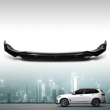 Solid Spare Fit For 19-23 BMW X5 G05 M Sport GT Style Front Bumper Lip Splitter Glossy Black