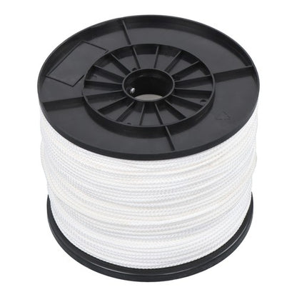 Solid Spare 1/8 Inch 1000FT Multipurpose Polypropylene Rope 350 Pound Tensile Strength White
