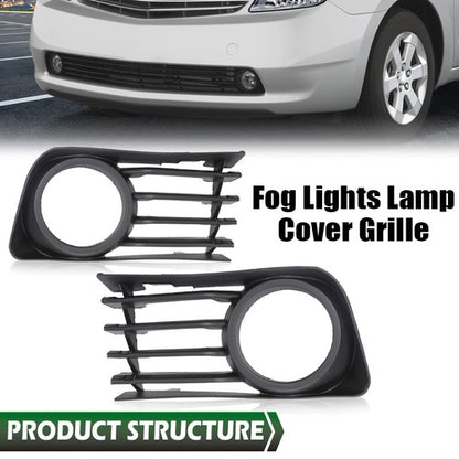 Solid Spare Fog Light Lamp Cover Bezel Grille w/ Hole Fit For 04-09 Toyota Prius LH+RH