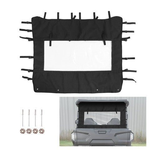Solid Spare Rear Dust Barrier Soft Window Panel For Yamaha Wolverine RMAX4 850X4 2022-UP