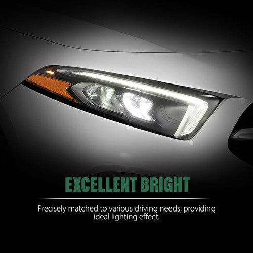 Solid Spare LED Headlight Fit For 2019-2022 Mercedes Benz W177 A Class Right Passenger Side
