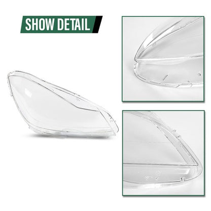 Solid Spare Fit For 11-15 Mercedes-Benz C Class W204 Headlight Replacement Lens Right Side