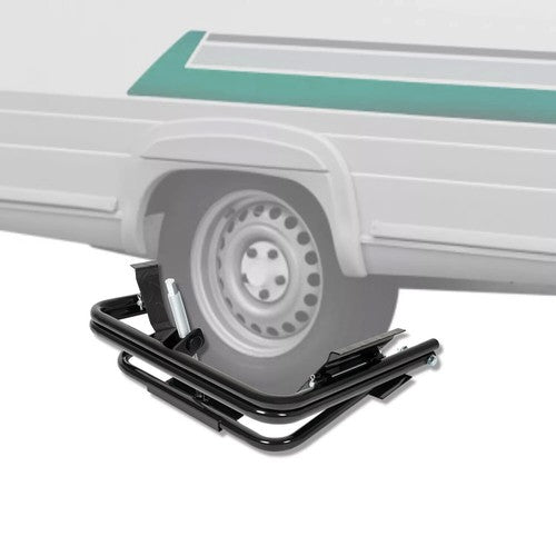 Solid Spare Black Tire Leveler For Light RV Trailers Tire Booster Tire Locking Chock #28050