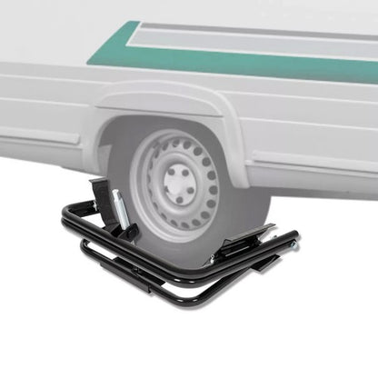 Solid Spare Black Tire Leveler For Light RV Trailers Tire Booster Tire Locking Chock #28050