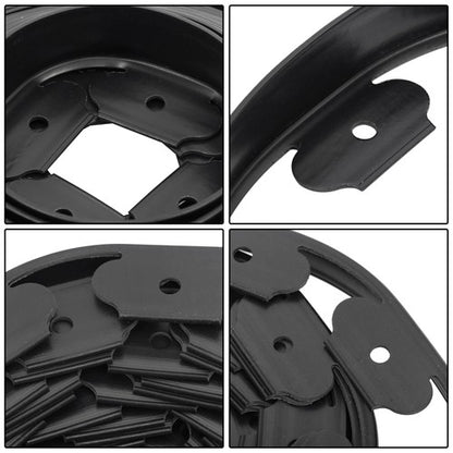 Solid Spare 40FT Garden Edge Lawn Grass Stone Isolation Strip 16pcs Anchoring Spik New