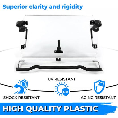 Solid Spare Fold Down Windshield For 14-18 Polaris RZR 900/XP 1000/S 900 Scratch Resistant