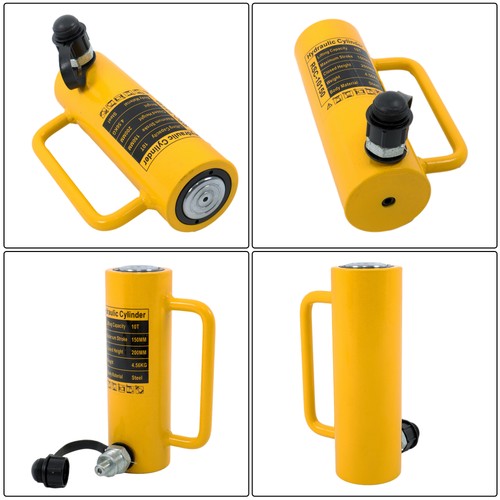 Solid Spare 10 Ton Hydraulic Cylinder Ram Single Acting 6" Stroke Lifting Jack Ram