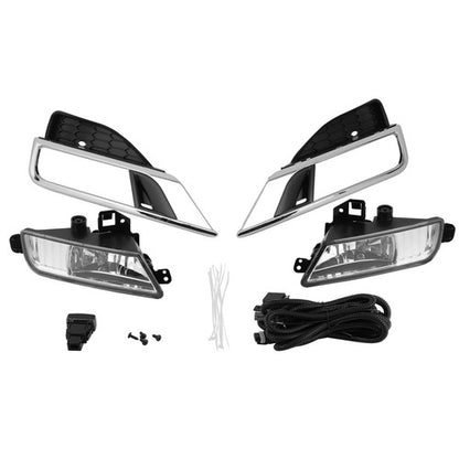 Solid Spare For 2015-2016 Honda CRV CR-V Front Fog Lights Bumper Lamps w/Switch Wiring Set