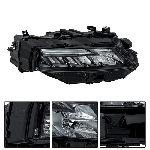 Solid Spare Clear Lens Single Right Side For Nissan Rogue S 2021-2023 Headlight Replacement