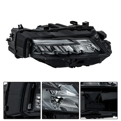 Solid Spare Clear Lens Single Right Side For Nissan Rogue S 2021-2023 Headlight Replacement