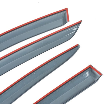 Solid Spare 4pcs Fit For Infiniti Q50 14-20 Window Visor Smoke Tinted Acrylic Rain Guard