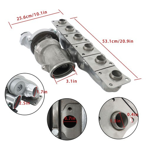 Solid Spare Turbocharger For BMW 535i GT xDrive 640i xDrive 740Li xDrive 3.0L B03 2010-2015