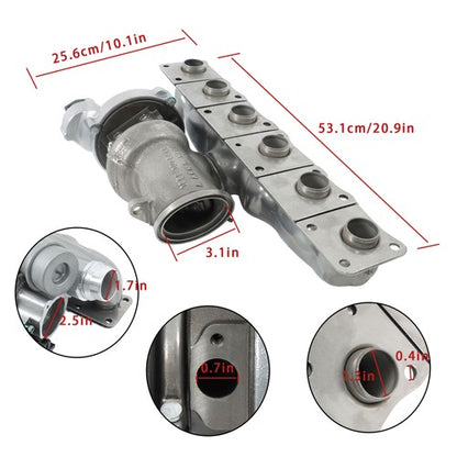Solid Spare Turbocharger For BMW 535i GT xDrive 640i xDrive 740Li xDrive 3.0L B03 2010-2015