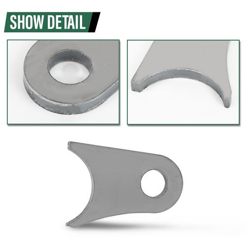 Solid Spare New For Up to 2 inch Tube Jeep Buggy Offroad Mounting Tab Weld On Bracket 4pcs