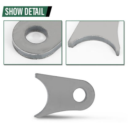 Solid Spare New For Up to 2 inch Tube Jeep Buggy Offroad Mounting Tab Weld On Bracket 4pcs