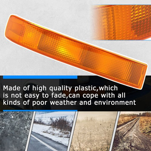 Solid Spare Turn Signal Marker Directional Light Lamp RH Passenger for 03-22 Chevy GMC Van