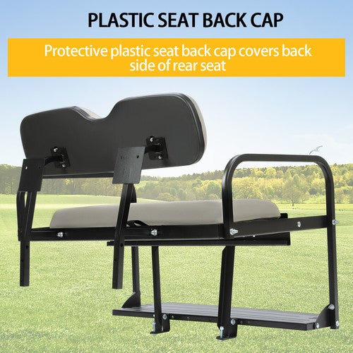 Solid Spare Folding Steel Frame Flip Rear Back Seat For EZGO Marathon Pre-1994 Golf Cart