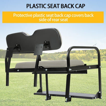 Solid Spare Folding Steel Frame Flip Rear Back Seat For EZGO Marathon Pre-1994 Golf Cart
