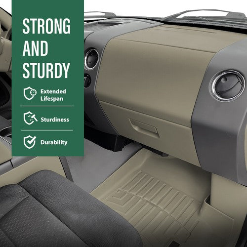 Solid Spare Fit For 04-08 Ford F-150 Right Passenger Side Upper Glove Box Dash Panel Beige