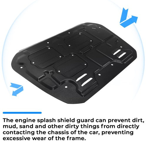 Solid Spare For Honda Civic 2016-2021 Front Skid Plate Under Car Engine Splash Shield Guard