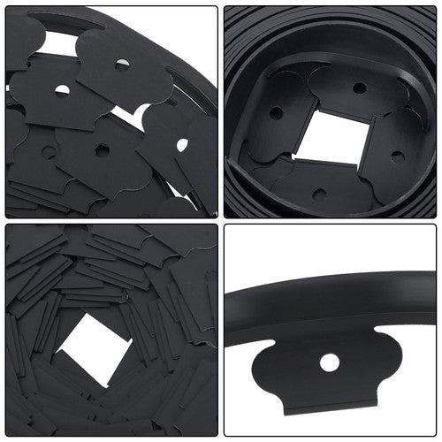 Solid Spare 2" Garden Landscape Edging 33 Feet No Dig Lawn Edging Border With 30 8-In Spike