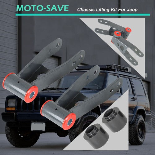 Solid Spare 3" Front 2" Rear Full Leveling Lift Kit For 84-01 Jeep Cherokee XJ 2WD 4WD Sport