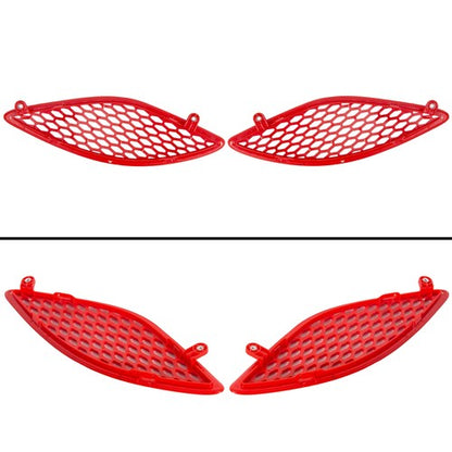 Solid Spare 3Pcs Red Hood Bezel Insert Trims For 2015-20 Dodge Charger 68202462AD 68202581AC