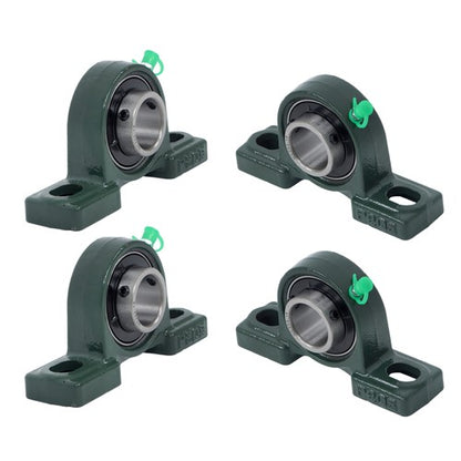 Solid Spare 4Pack UCP205-16 Pillow Block Mounted Ball Bearing 1" Bore Cast Iron Base
