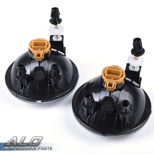 Solid Spare Fit For 10-13 Chevy Camaro Smoke Lens Bumper Fog Lights+Wiring+Switch Kit