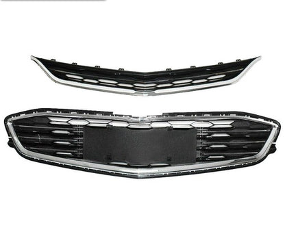 Solid Spare Front Bumper Upper&Lower Grille ABS Plastic Grill For Chevrolet Malibu 2016-2018
