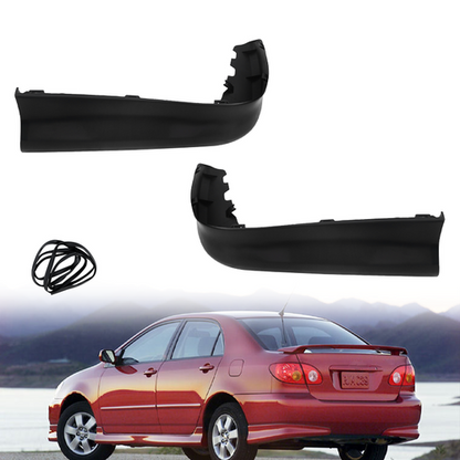 Pair Rear Bumper Spoiler Splitter Lip Black Body Kit For 2003 04 Toyota Corolla