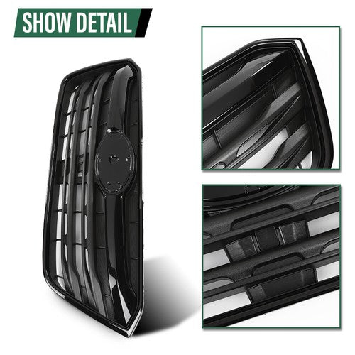 Solid Spare Fit For 20-22 Subaru Outback Front Bumper Upper Grille Black 91121AN08A