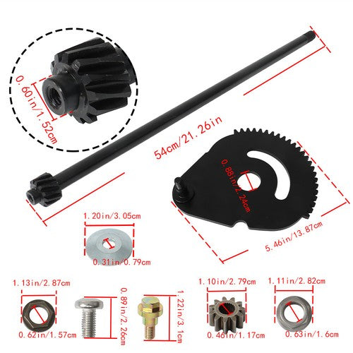 Solid Spare For MTD Troy Bilt 938-05078 Steering Rod Shaft & 617-04094 Steering Gear