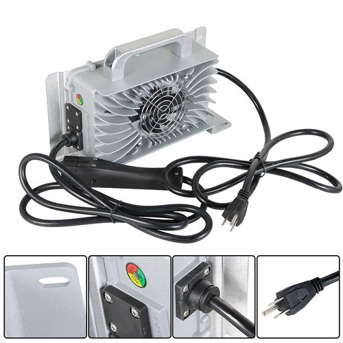 Solid Spare 48V 15A Battery Charger For EZGO Golf Carts RXV & TXT Plug Waterproof