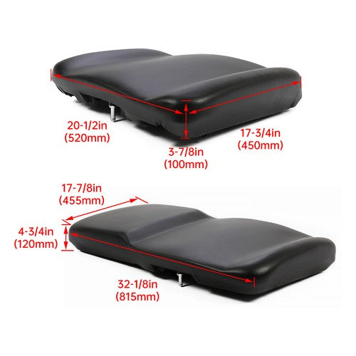 Solid Spare Pair LH+RH Side Seat Bottom for Polaris RANGER 900 XP 1000 XP 570 XP CREW