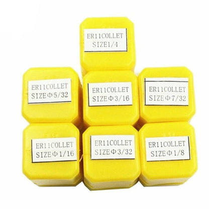 Solid Spare Spring Collet ER11 Set For CNC Milling Lathe Tool Engraving Machine 7Pcs