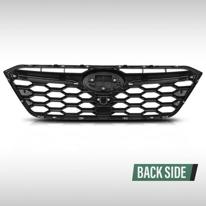 Solid Spare Fit For 2020-2022 Subaru Outback Front Bumper Upper Grille Honeycomb Grill