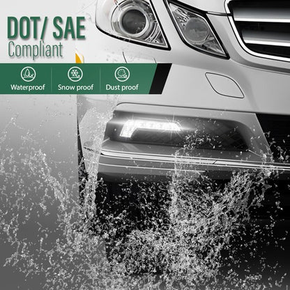 Solid Spare LED DRL Fog Lights Driving Lamps For 10-16 Mercedes Benz W212 E350 E550 E63 AMG