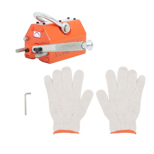 Solid Spare 1320LBS 600kg Steel Magnetic Lifter Heavy Duty Crane Hoist, 2 Safety Factor