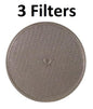 Solid Spare (3) 9-1/2" Round Range Hood w Grommet Hole Vent Aluminum Grease Filter for 8501G