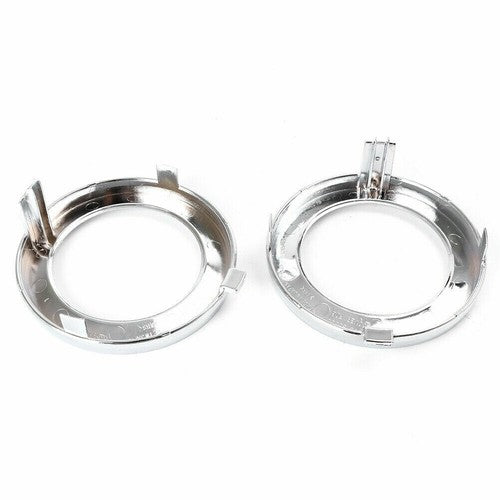 For 2009-2013 Subaru Forester Pair Front Chrome Fog Light Trim Fog Lamp Cover