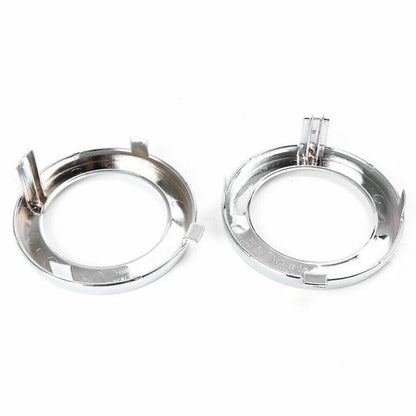 For 2009-2013 Subaru Forester Pair Front Chrome Fog Light Trim Fog Lamp Cover