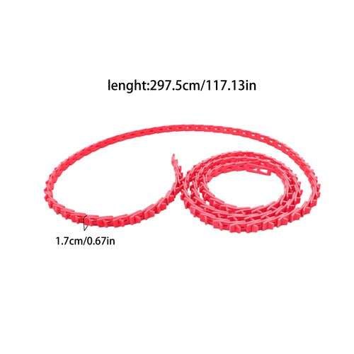 Solid Spare Adjustable Red V Belt 5/8 Inch x 10 Feet , Power Twist V - Belt Type B