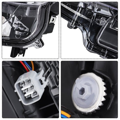 Solid Spare Headlight Assembly Fit For Toyota Prius 2019 2020 2021 2022 Left Clear Lens LED