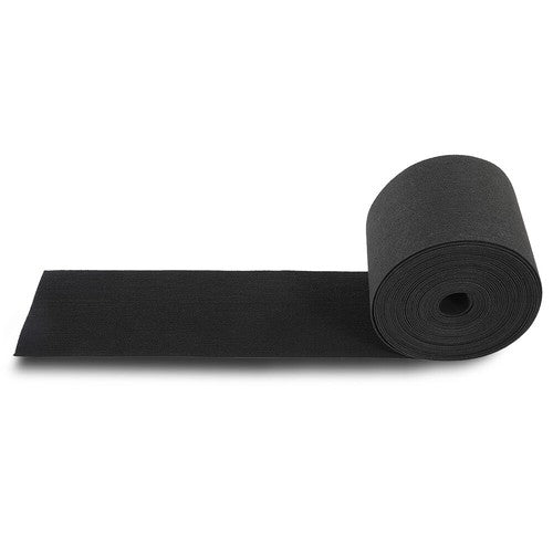 Solid Spare 12" x 75' Ribbed Bunk Carpet / Marine Boat Trailer Runners / Outdoor - Black